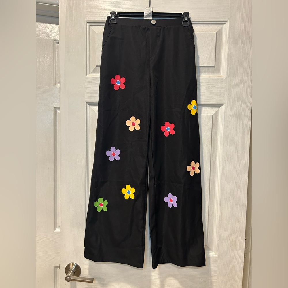 SHEIN Black Elastic Waist Pants